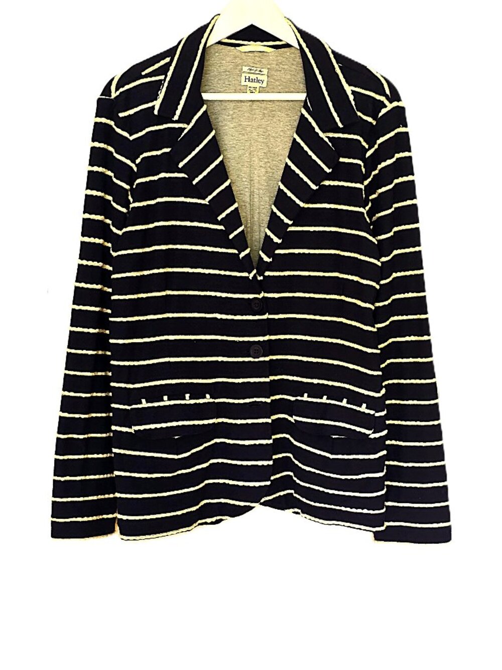 Hatley navy striped blazer